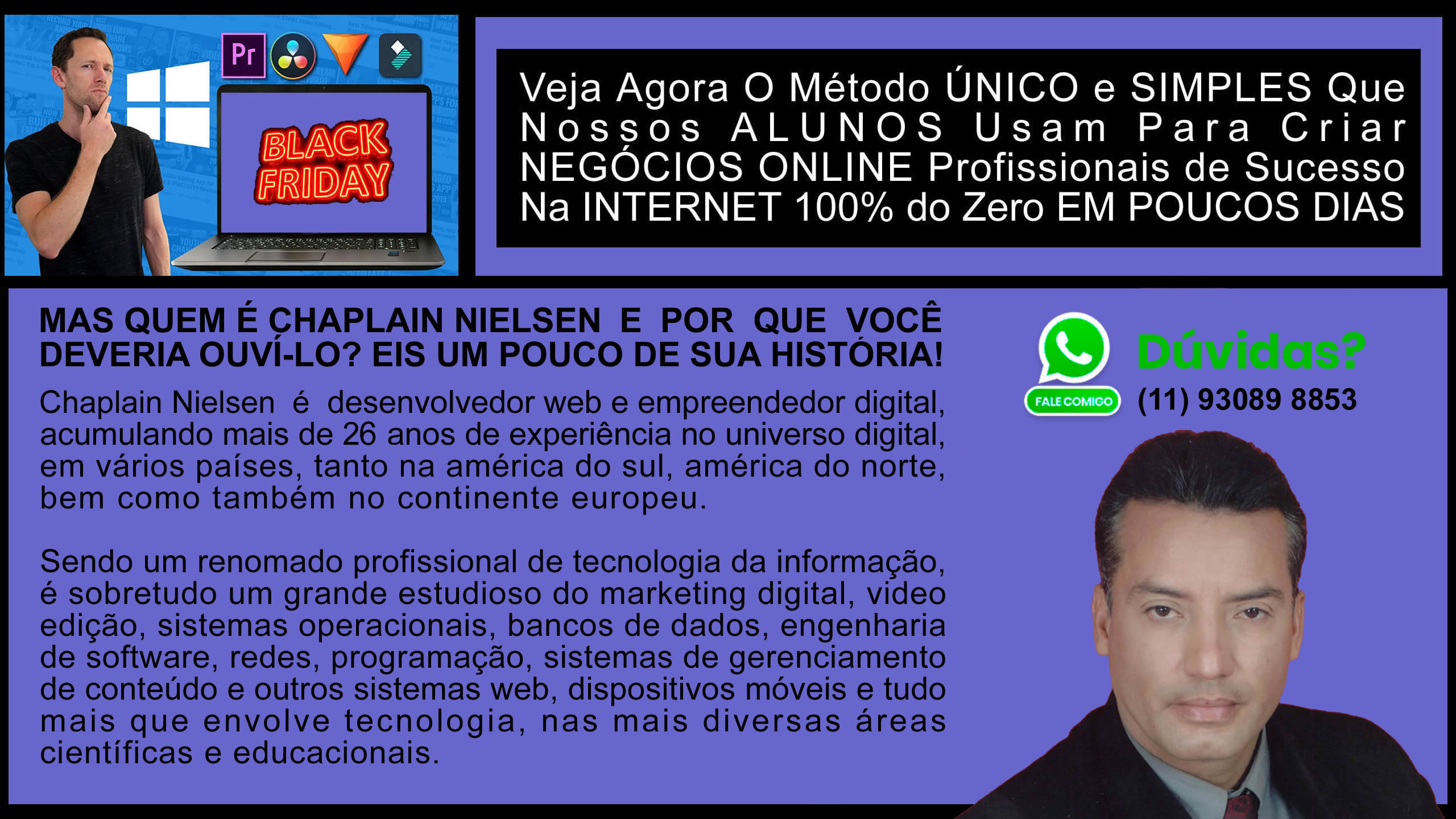 Biografia do Professor Chaplain Nielsen – 7 Passos Fundamentais