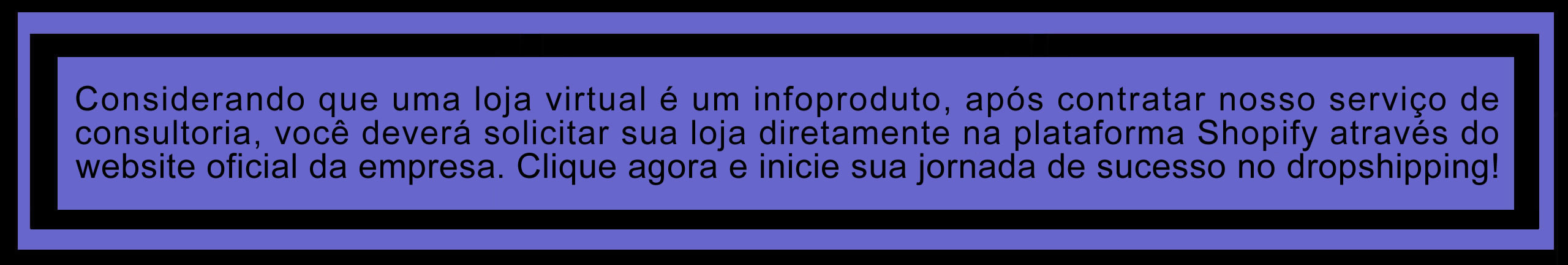 Criar sua conta na Shopify